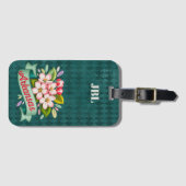 Arkansas Staat Bloemen Embleem Monogram Bagagelabel (Voorkant (horizontaal))