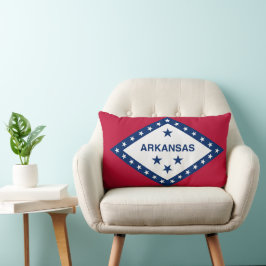 Arkansas Staat Vlag Print Patriottisch Kussen