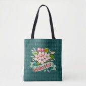 Arkansas Staatsbloemen Embleem Tote Bag (Voorkant)