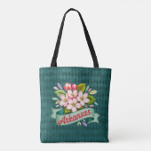 Arkansas Staatsbloemen Embleem Tote Bag (Achterkant)