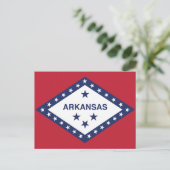 Arkansas Staatsvlag Diamant & Sterren Briefkaart (Staand voorkant)