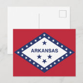 Arkansas Staatsvlag Diamant & Sterren Briefkaart (Voorkant / Achterkant)