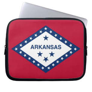 Arkansas Staatsvlag Laptophoes Laptop Sleeve