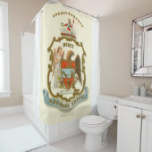 Arkansas staatswapen 1876 douchegordijn (In situ)