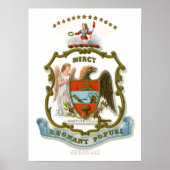  Arkansas staatswapenschild Poster (Voorkant)