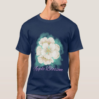Arkansas State Apple Blossom Flower Watercolor Sti T-shirt