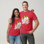 Arkansas State Apple Blossom Flower Watercolor Sti T-shirt (Unisex)