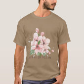 Arkansas State Apple Blossom Flower Waterverf STI T-shirt (Voorkant)