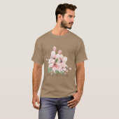 Arkansas State Apple Blossom Flower Waterverf STI T-shirt (Voorkant volledig)