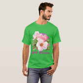 Arkansas State Apple Blossom Flower Waterverf STI T-shirt (Voorkant volledig)