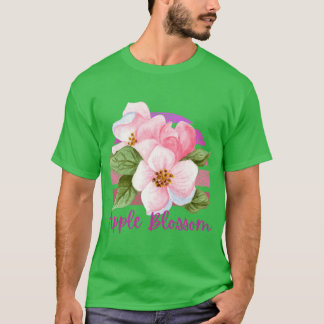 Arkansas State Apple Blossom Flower Waterverf STI T-shirt