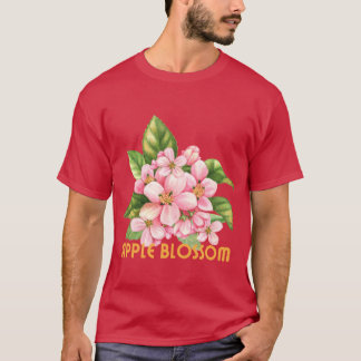 Arkansas State Apple Blossom Flower Waterverf STI T-shirt