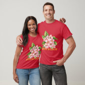 Arkansas State Apple Blossom Flower Waterverf STI T-shirt (Unisex)