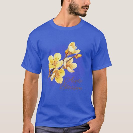 Arkansas State Apple Blossom Flower Waterverf STI T-shirt (Voorkant)