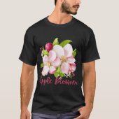 Arkansas State Apple Blossom Flower Waterverf STI T-shirt (Voorkant)
