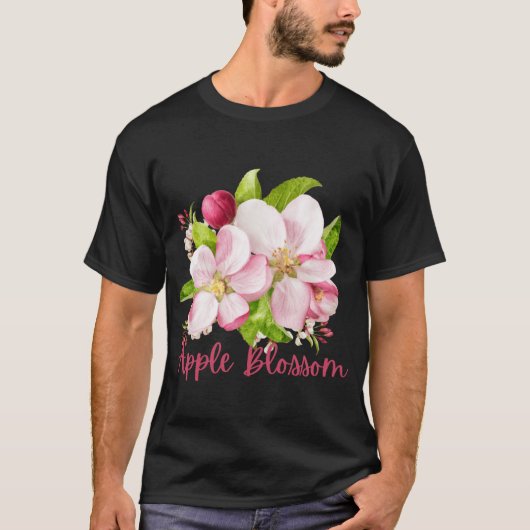 Arkansas State Apple Blossom Flower Waterverf STI T-shirt (Voorkant)