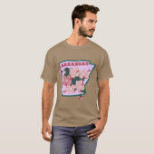 Arkansas State Apple Blossom Flower Waterverf STI T-shirt (Voorkant volledig)