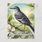 Arkansas State Bird Northern Mockingbird Briefkaart (Voorkant)