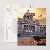 Arkansas State Capitol Building, Little Rock, AR Briefkaart (Voorkant / Achterkant)