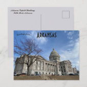 Arkansas State Capitol Little Rock Arkansas Briefkaart (Voorkant / Achterkant)