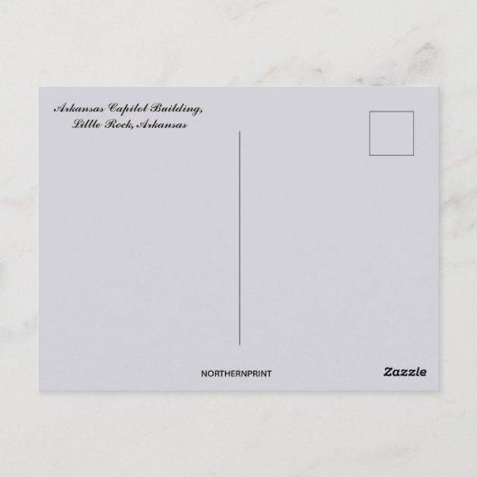 Arkansas State Capitol Little Rock Arkansas Briefkaart (Achterkant)