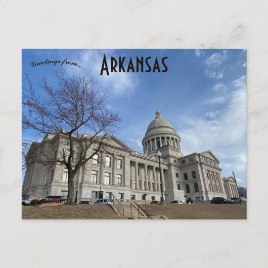Arkansas State Capitol Little Rock Arkansas Briefkaart (Voorkant)