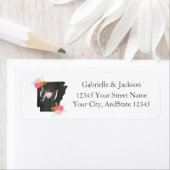 Arkansas State Chic Monogram retouradreslabel Etiket (Insitu)
