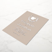 Arkansas State Destination Wedding Folie Uitnodiging (Gedraaid)