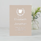 Arkansas State Destination Wedding Folie Uitnodiging (Staand Voorkant)