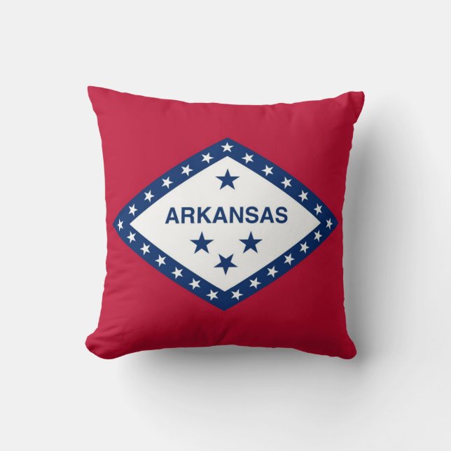 Arkansas State Flag American MoJo Pillow Kussen (Voorkant)