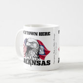 Arkansas State Flag Custom Design Koffiemok (Voorkant links)