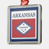 Arkansas State Flag Kerstornament Metalen Ornament (Links)