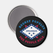 ARKANSAS STATE FLAG MAGNEET (Voorkant / Achterkant)