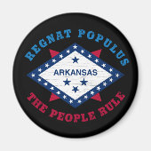 ARKANSAS STATE FLAG MAGNEET (Voorkant)