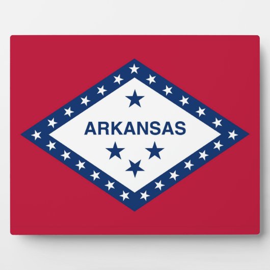 Arkansas State Flag Plaque Fotoplaat (Voorkant)