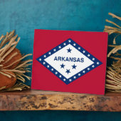 Arkansas State Flag Plaque Fotoplaat (Zijkant)