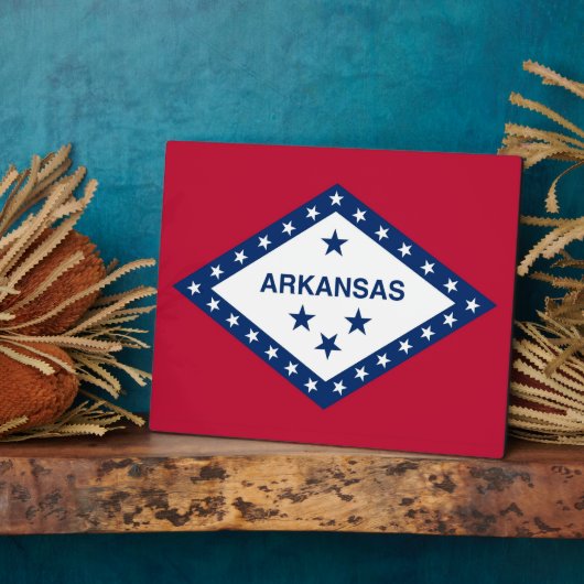 Arkansas State Flag Plaque Fotoplaat (Zijkant)