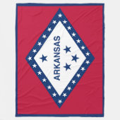 Arkansas State Flag Print Patriot Fleece Deken (Voorkant)