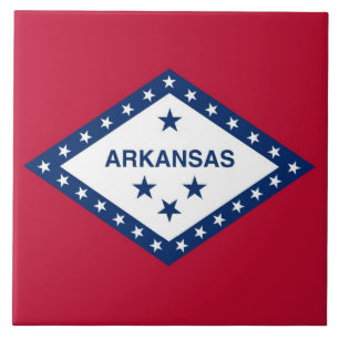 Arkansas State Flag Tile Tegeltje