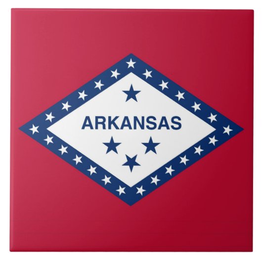 Arkansas State Flag Tile Tegeltje (Voorkant)