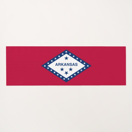 Arkansas State Flag Yogamat (Achterkant (horizontaal))