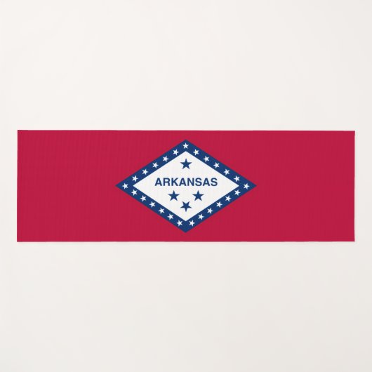 Arkansas State Flag Yogamat (Voorkant (horizontaal))