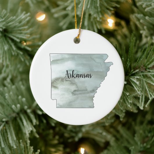 Arkansas State Illustratie Keramisch Ornament (Boom)