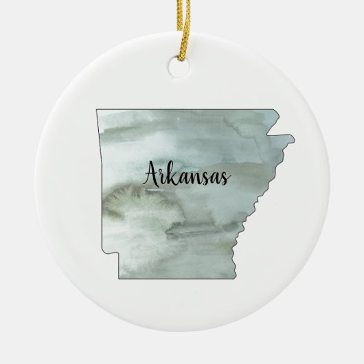Arkansas State Illustratie Keramisch Ornament (Voorkant)