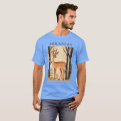 ARKANSAS State Mammal Whitetailed Deer T-shirt (Voorkant volledig)