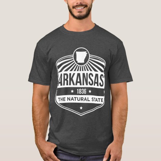 Arkansas State Motto product De natuurlijke staat T-shirt (Voorkant)