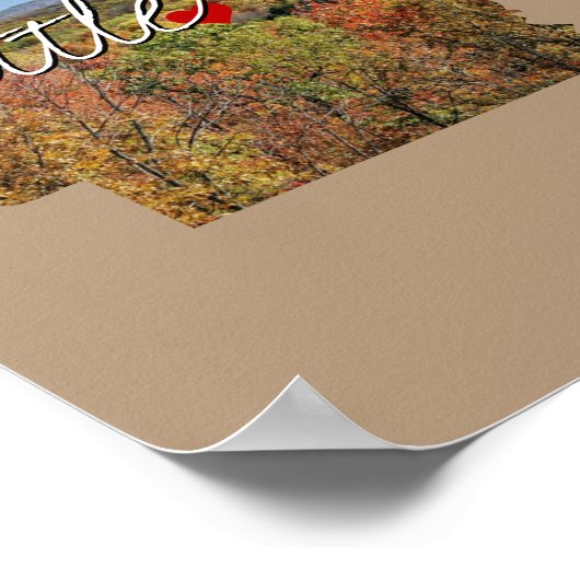 Arkansas State Photo insert and town name Poster (Hoek)