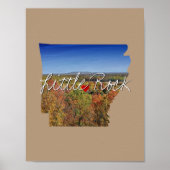 Arkansas State Photo insert and town name Poster (Voorkant)