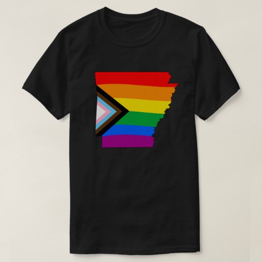 Arkansas State Pride LGBTQ Progress Pride T-shirt (Design voorkant)
