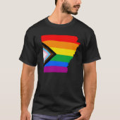 Arkansas State Pride LGBTQ Progress Pride T-shirt (Voorkant)